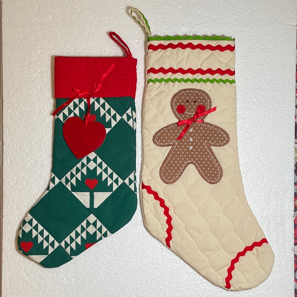 Vintage Heartline Holiday Stockings